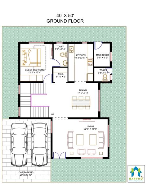 floor plan     plot  bhk  square feet sq yards ghar  happho