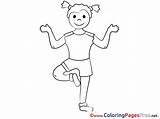 Coloring Pages Fitness Sheet Title sketch template