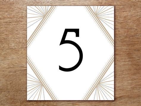printable table number table number template instant