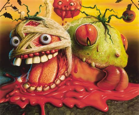 killer tomatoes toy package illustration rossman art
