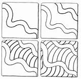 Zentangle Draw Zentangles Tangle Muster Schritt Anleitung Einfach sketch template