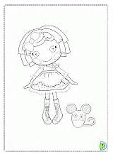 Coloring Lalaloopsy Dinokids Coloringdolls Pages sketch template