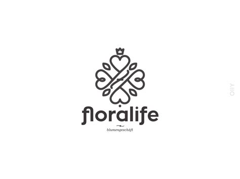 rejected logo  flower shop  logodraft  dribbble
