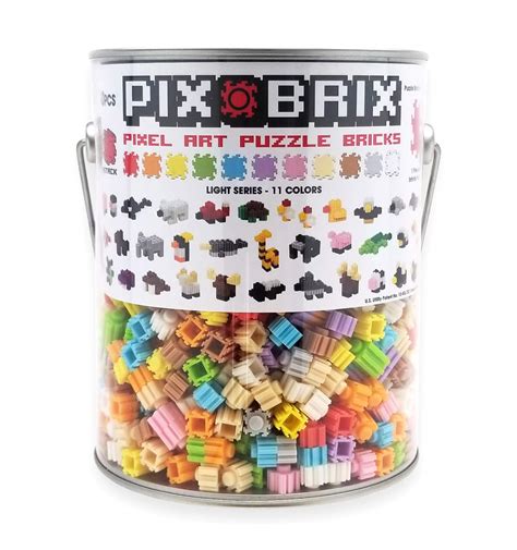 buy pix brix pixel art puzzle bricks bucket  piece pixel art kit