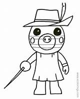 Piggy Roblox Zizzy Xcolorings Coloringhome 720px Resolution 900px sketch template