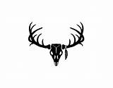 Deer Skull Antler Clipart Clip Vector Outline Silhouette Outdoors Cliparts Antlers Back Getdrawings Panda Library sketch template