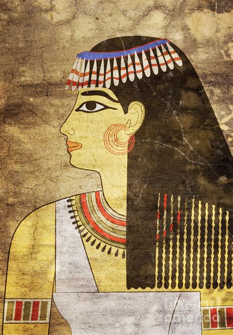 woman of ancient egypt mixed media by michal boubin