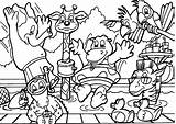 Coloring Pages Wild Animal Animals Kids sketch template