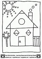 Shapes Worksheet Preschoolers Everfreecoloring Coloringhome sketch template