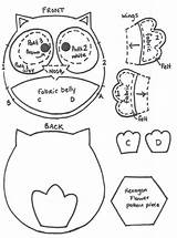 Owl sketch template