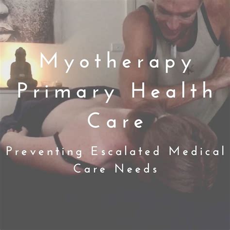 myotherapy preventing escalated medical care needs advanced