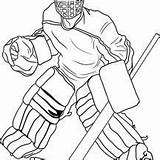 Hockey Coloring Pages Player Sports Goalie Goal Keeper Players Books Print Pro Printable Boys Netart Costume Choose Board sketch template