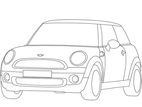 mini cooper coloring pages coloring home