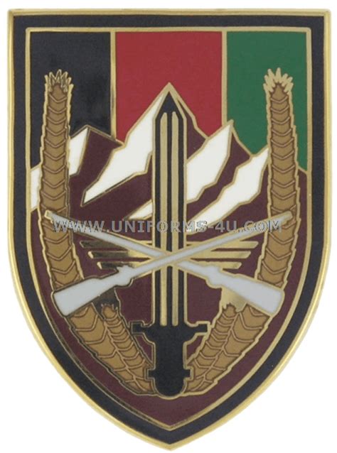 army element united states forces afghanistan combat service id badge