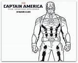 Coloring Pages Soldier Winter Captain America Face Thor Boys Popular sketch template