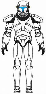 Clone Trooper Klonkrieger Commando sketch template