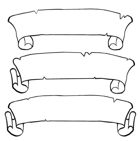 scroll template   clipart