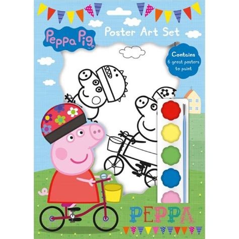 peppa pig  poster art  craft set ideal