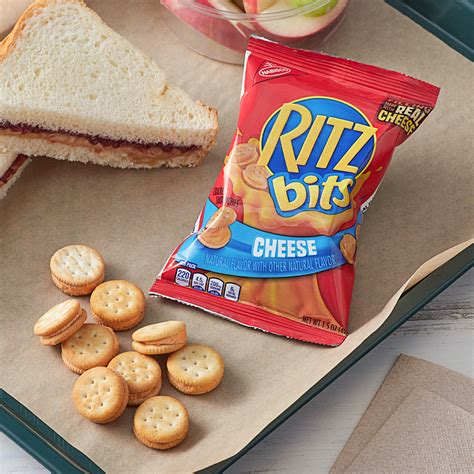 nabisco ritz bits cheese sandwich cracker snack packs case