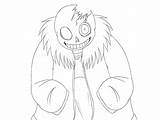 Sans Coloring Horrortale Underfell Drawing Pages Undertale Time Template Sketch sketch template