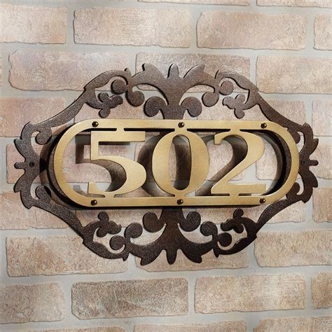 metal house number signs ideas  foter