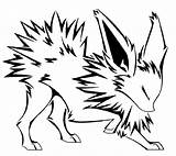 Jolteon sketch template