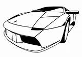 Lamborghini Coloring Pages Diablo Printable sketch template