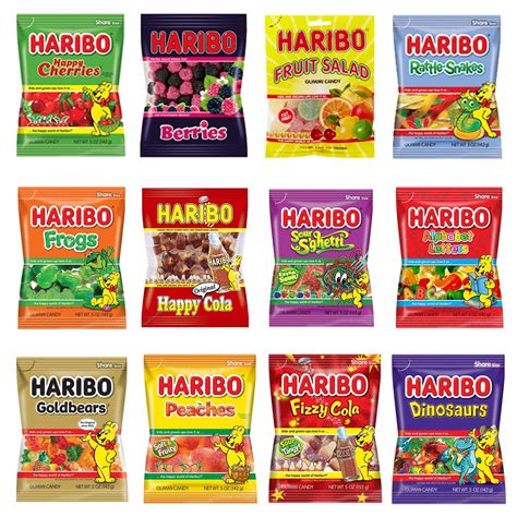 Haribo Gummy Gummies Candy Surtido Variedad De 5 Onzas