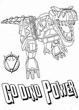 Coloring Pages Rangers Power Dino Ranger Charge Megazord Print Choose Board Pawer sketch template