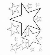 Coloring Star Pages Color Printable Toddler sketch template