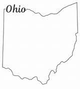 Ohio Outline State Shape Map Border Pattern Svg Patterns Name Printable Stencil Outlines Vector Silhouette Stencils sketch template