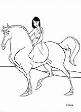 Coloring Mulan Stallion Handsome Pages Her sketch template