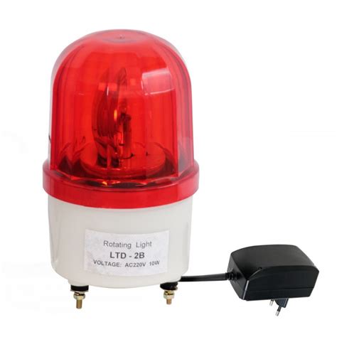 electrical rotating light vac  red fixed rotating light fixation  screw light warning