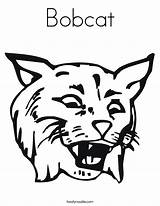 Coloring Bobcat Wildcats Bob Wildcat Pages Print Drawing Face Template Noodle Matching Fun Twistynoodle Outline Popular Built California Usa Ll sketch template