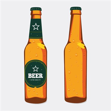 beer bottles vector art icons  graphics