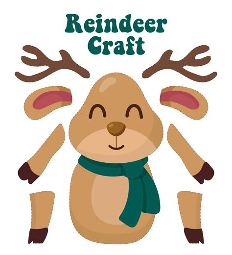 printable reindeer template