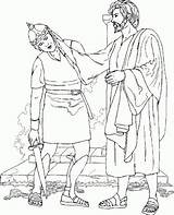 Heals Malchus Arrested Lepers Crucified Leper Sabbath Naaman Coloringhome sketch template