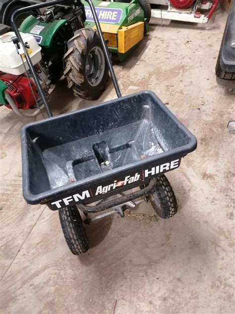 fertiliser grass seed spreader tfm country store hire