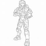 Spartan Emile Covenant Coloringme Armor Humanoid Maestro Jefe Juego sketch template