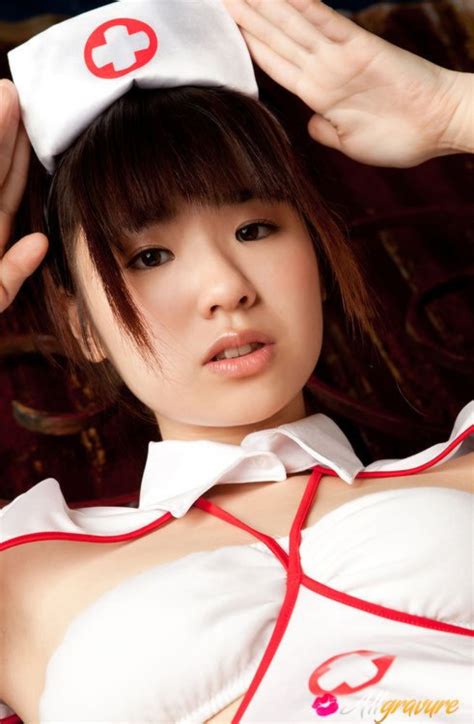 hikari azuma asian shows pussy in tiny thong of nurse uniform