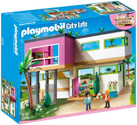 playmobil city life  pas cher maison moderne