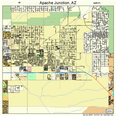 apache junction arizona street map