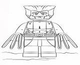 Coloring Pages Lego Wolverine Heroes Super Printable Online Info sketch template
