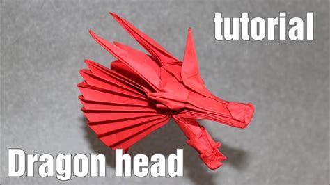 origami dragon head tutorial diy henry pham youtube