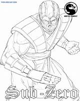 Mortal Kombat Coloring Colorear sketch template