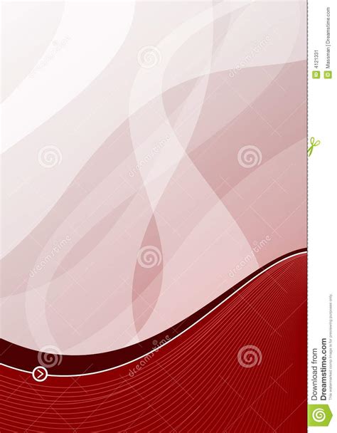 red wave background portrait stock illustration
