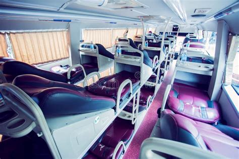 interior  sleeper bus  tourists stock image image  landscape hampi