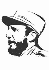Castro Fidel Coloring sketch template