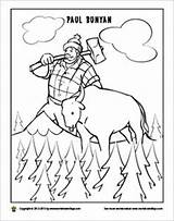 Bunyan Paul Coloring Pages Lumberjack Babe Printable Ox Blue Tall Tales Giant Kids Preschool Worksheet Activities Sketch Minnesota Color Worksheets sketch template