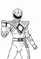 Coloring Dino Fury Morphin Pawer sketch template